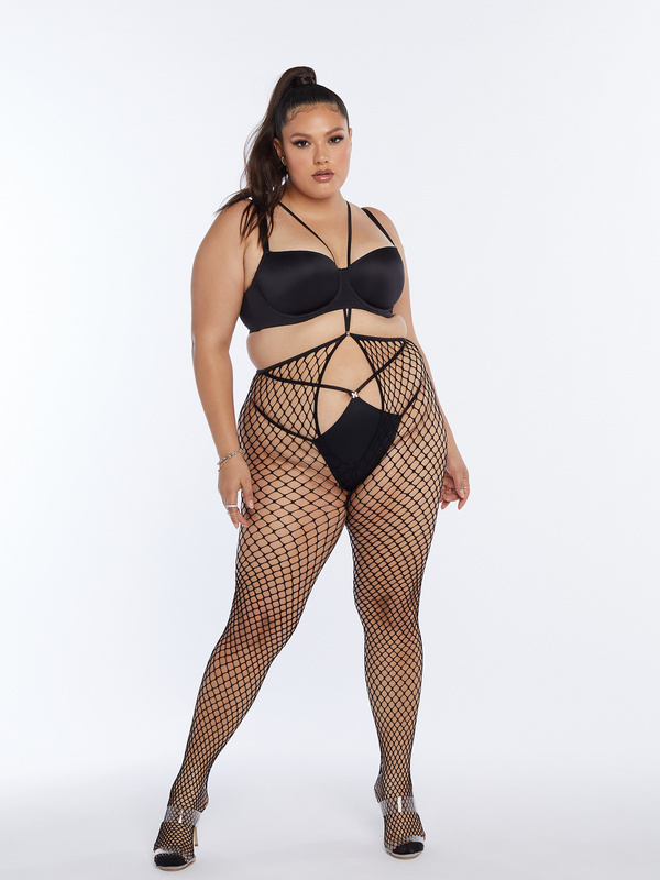 Commitment Issues Suspender Body Stocking 1x 3x