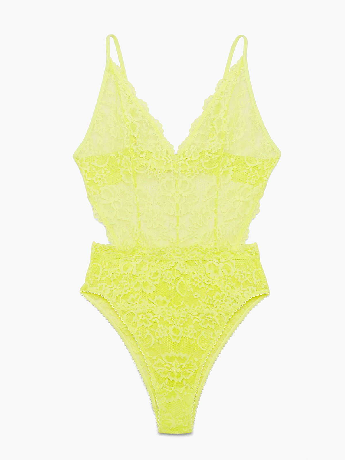 Floral Lace Teddy in Yellow | SAVAGE X FENTY