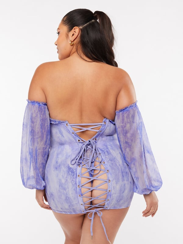Tie dye corset dress clearance