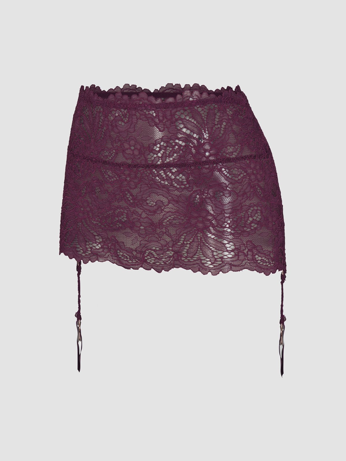 Romantic Corded Lace Garter Skirt in Purple | SAVAGE X FENTY UK United ...