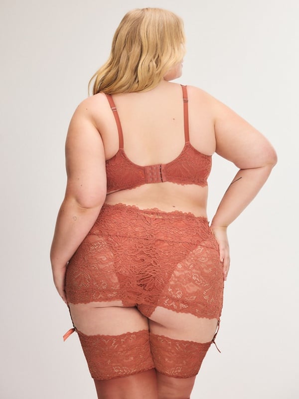 Romantic Corded Lace Garter Skirt