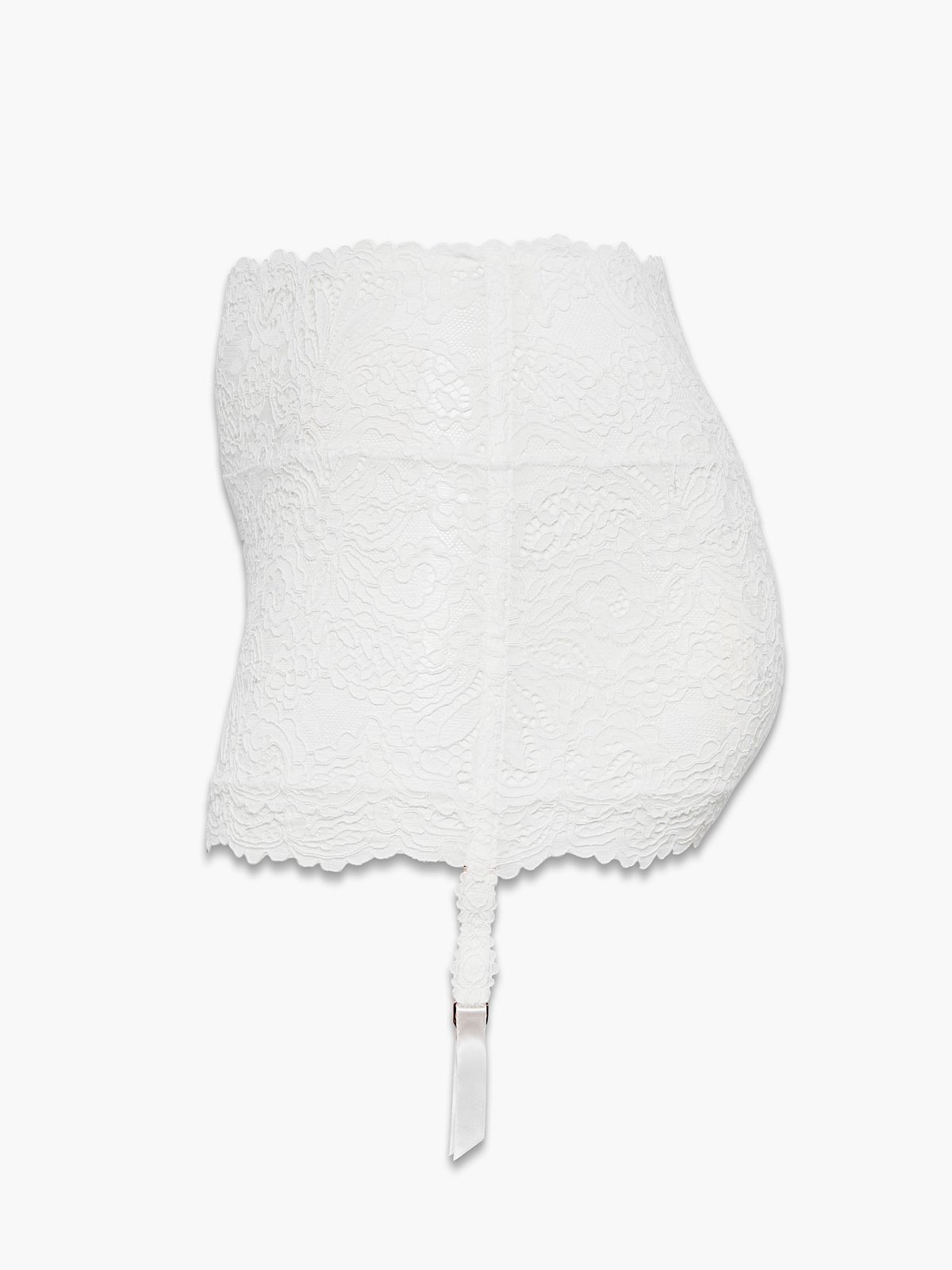 Romantic Corded Lace Garter Skirt in White | SAVAGE X FENTY