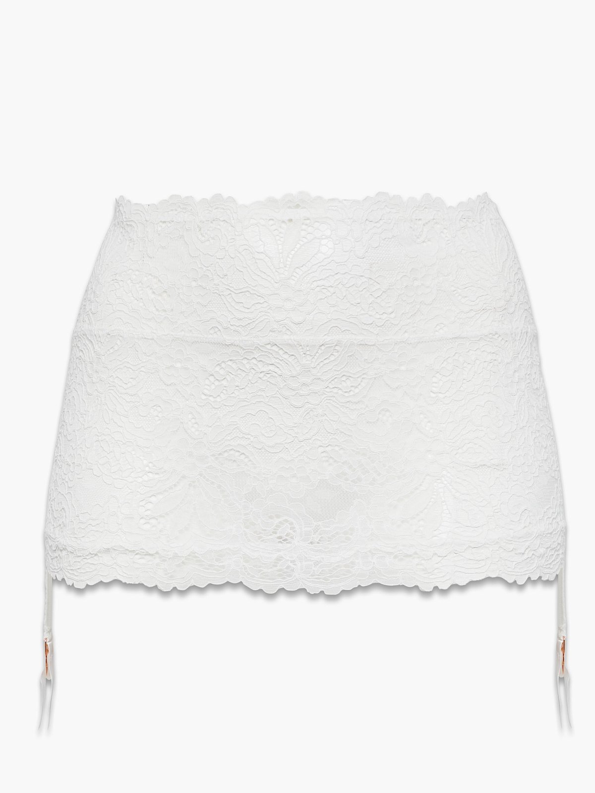 Romantic Corded Lace Garter Skirt