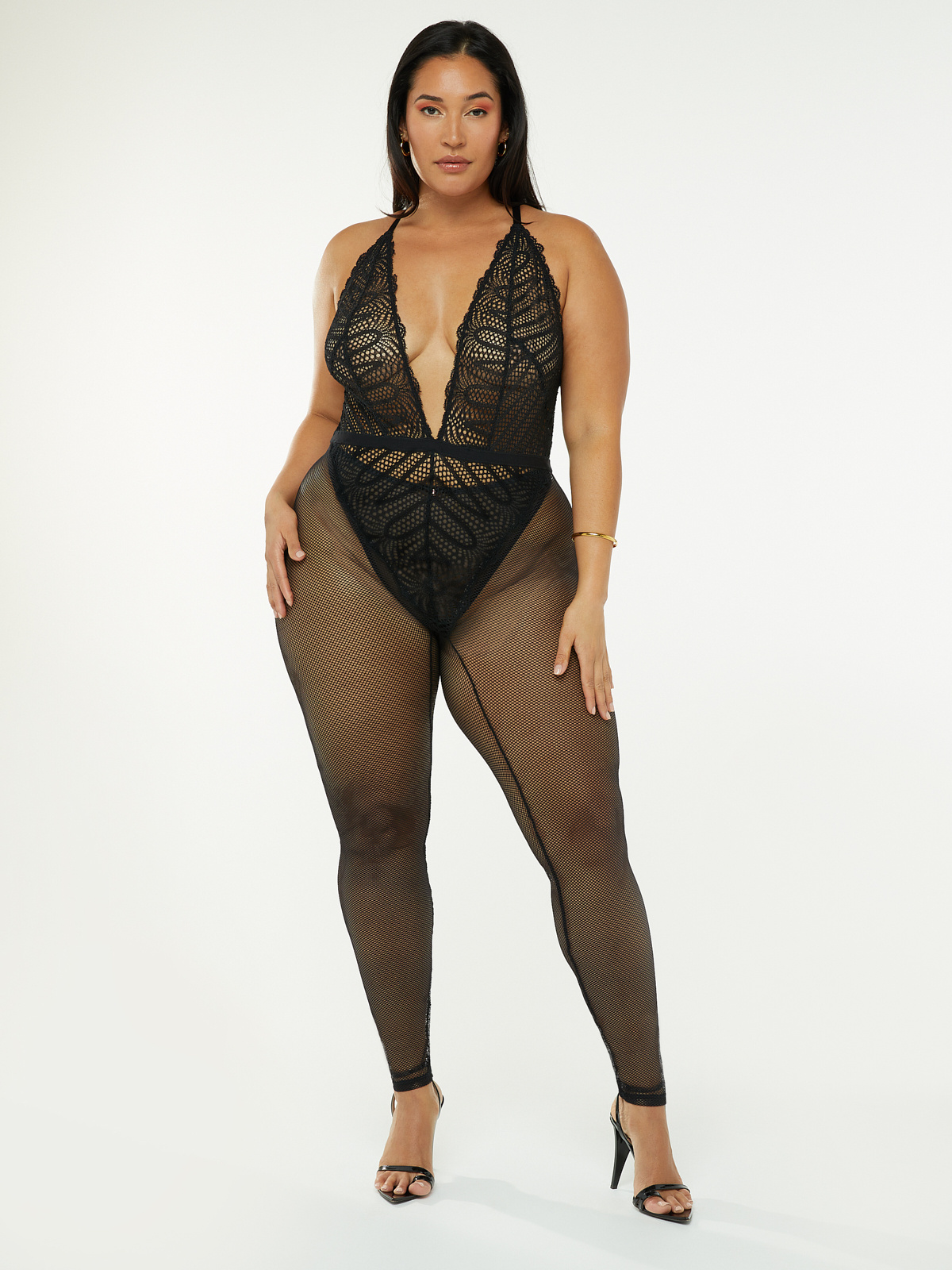 Stranded In Lace Crochet Catsuit