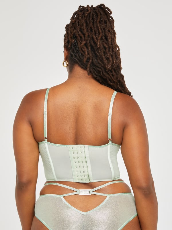 Going Platinum Mesh Bustier