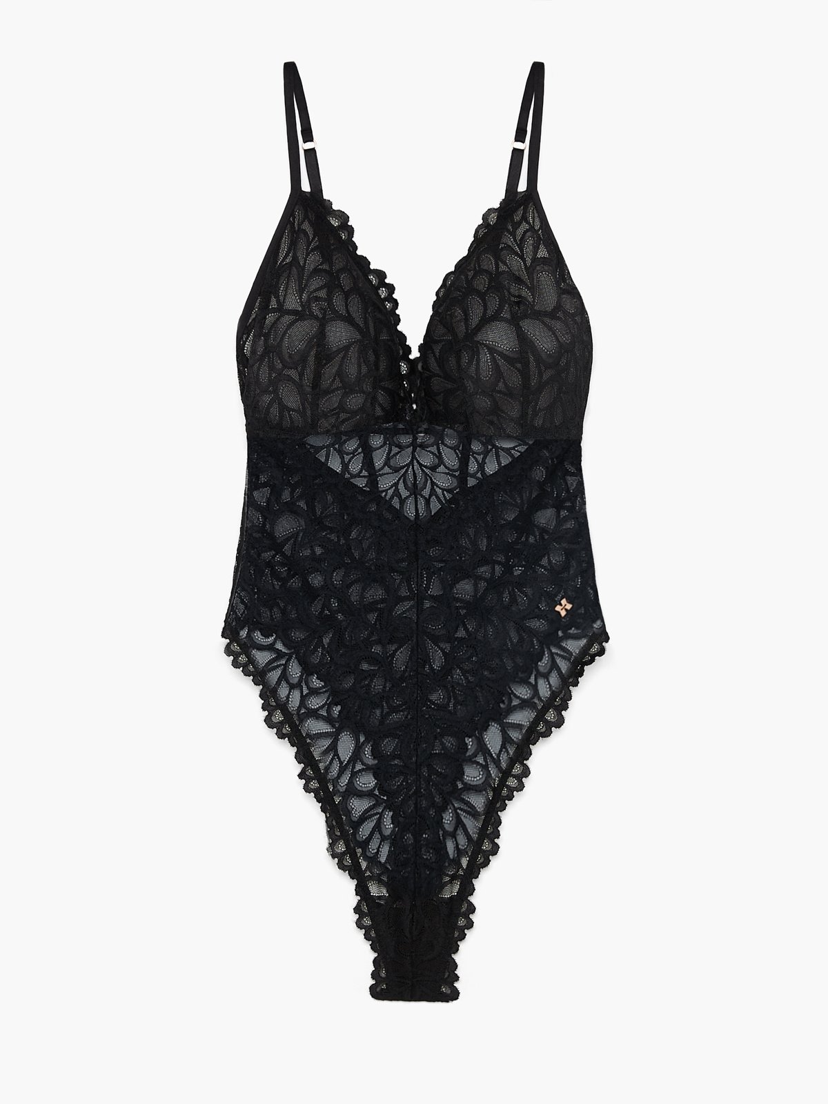 Savage Not Sorry Allover Lace Teddy