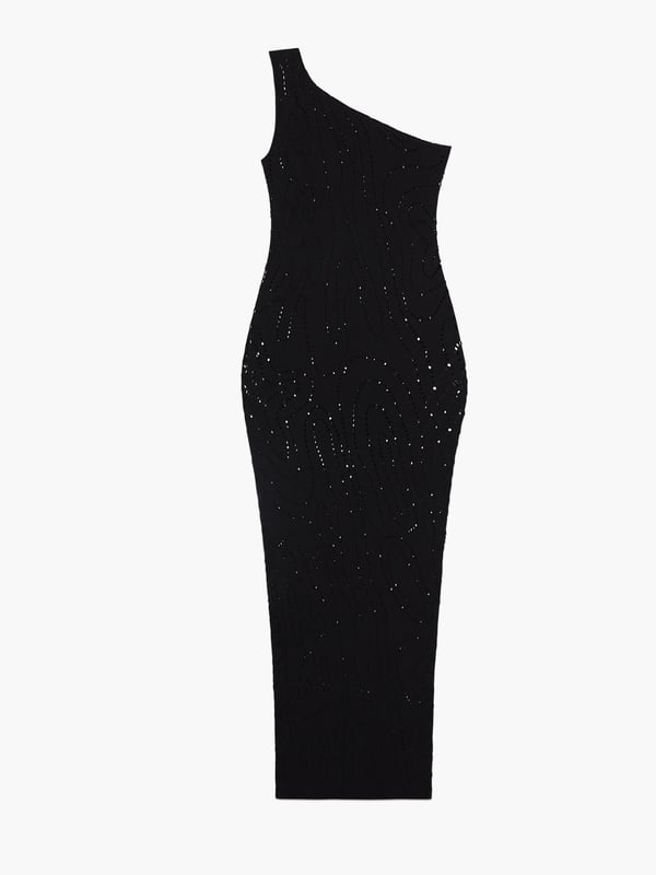 Ripple Effect Seamless Maxi Dress in Black | SAVAGE X FENTY