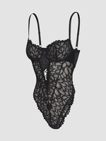 Savage Not Sorry Unlined Lace Balconette Bra in Black | SAVAGE X FENTY