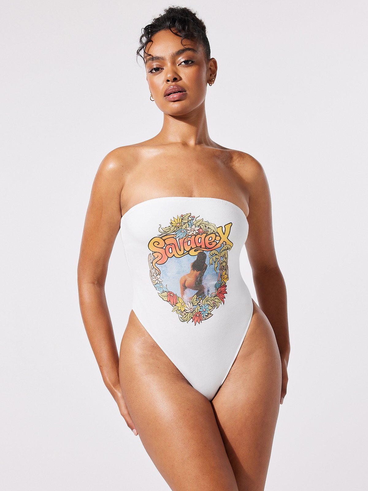 Summer Heat Strapless Bodysuit Teddy