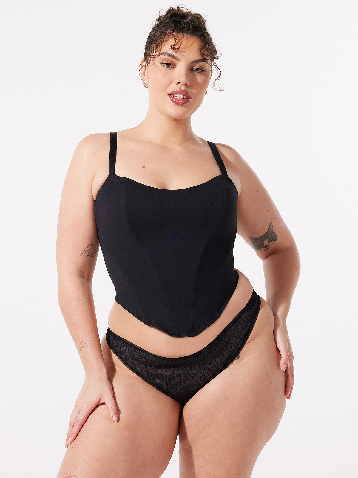 Summer Heat Corset in Black | SAVAGE X FENTY