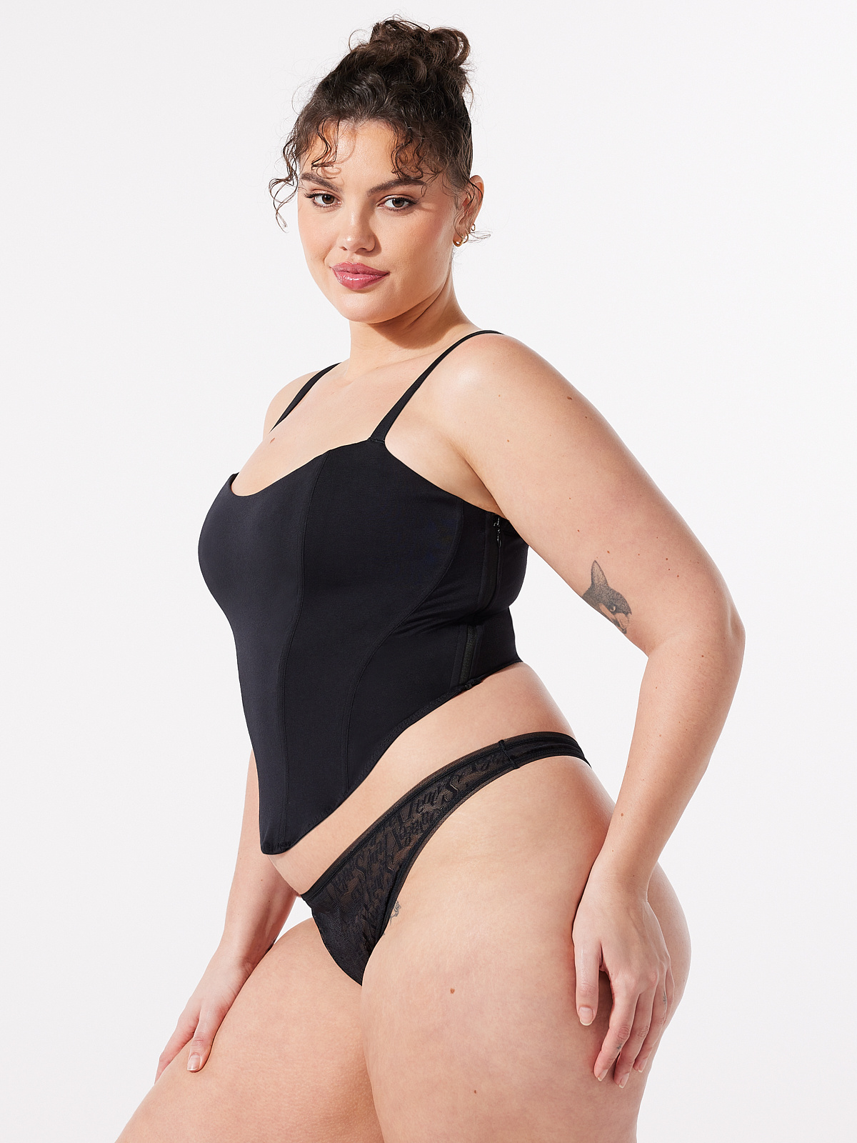 Summer Heat Corset in Black | SAVAGE X FENTY