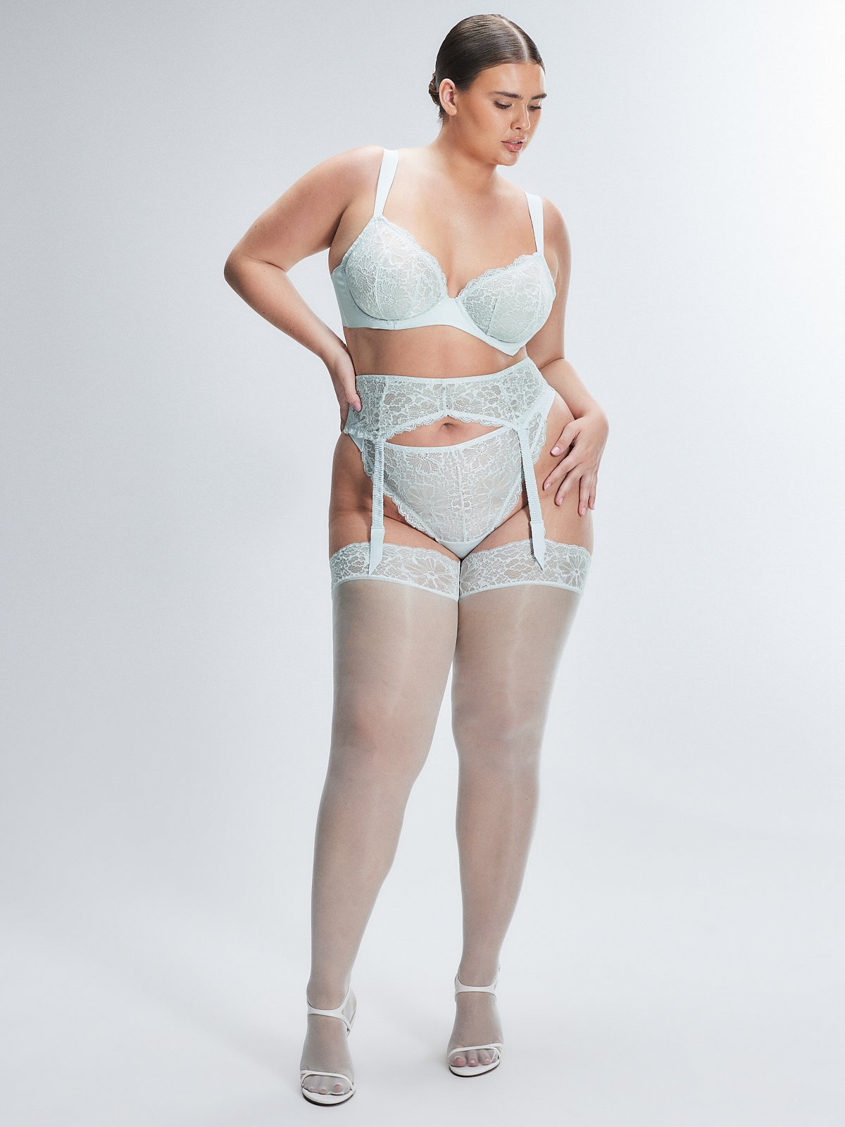 Bold Lace Garter Belt