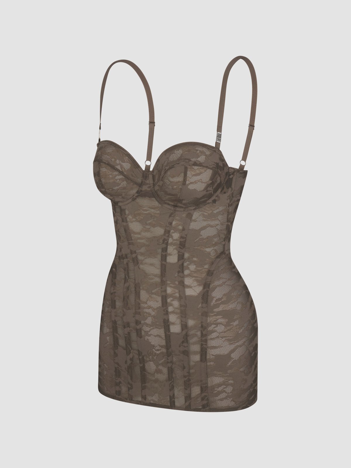 Savage X Diesel Camo Lace Corset Slip