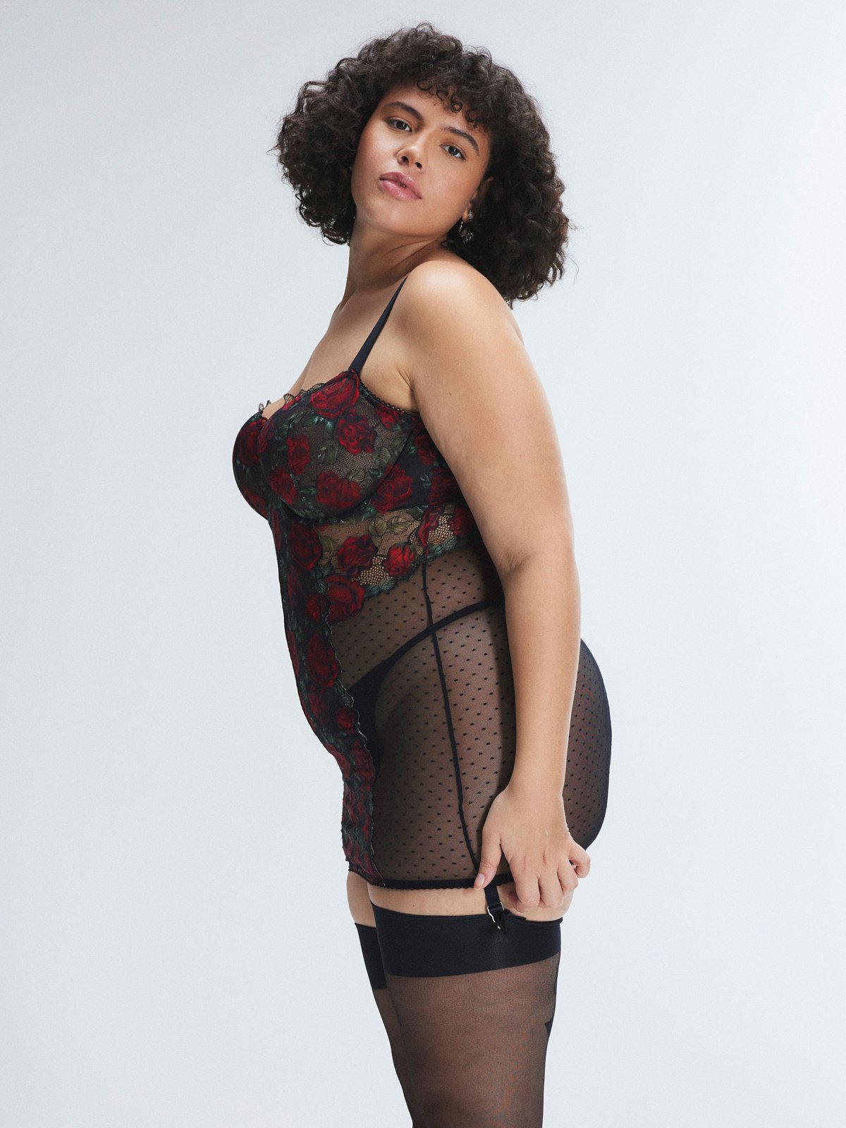 Les Roses Lace Underwire Slip