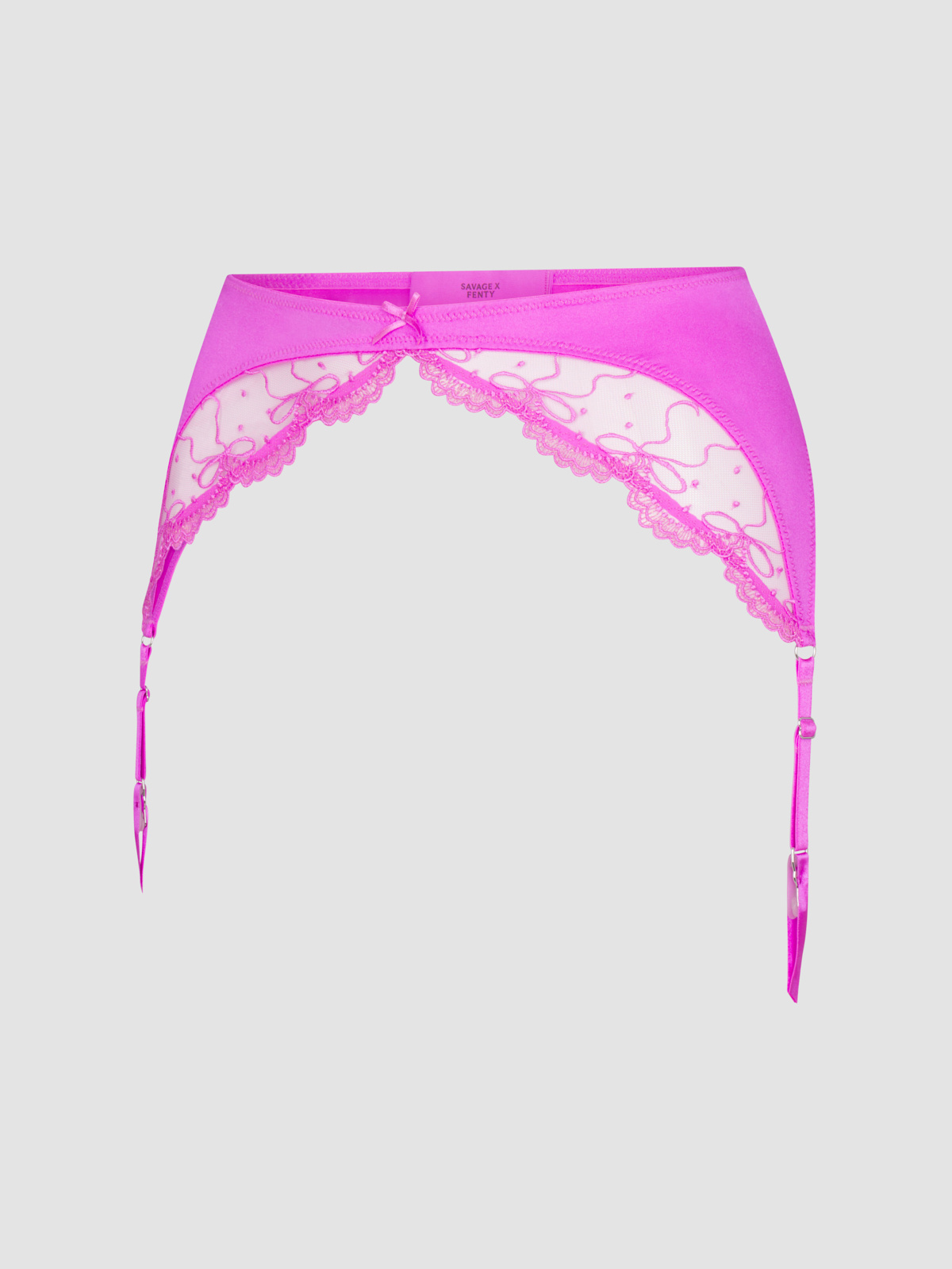 Loveline Satin Garter Belt in Purple | SAVAGE X FENTY