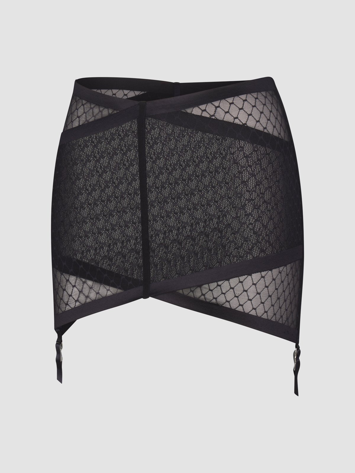 Show N' Tell Mesh Suspender Skirt