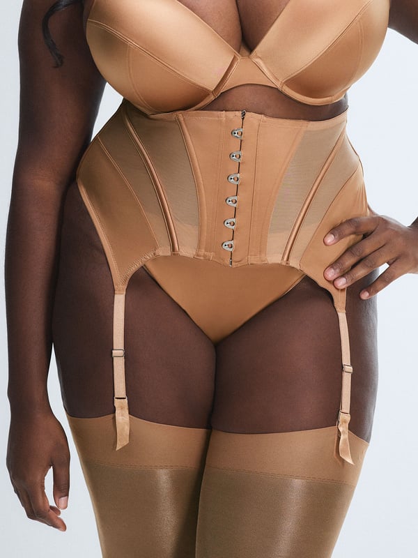 Slipper Satin Garter Belt