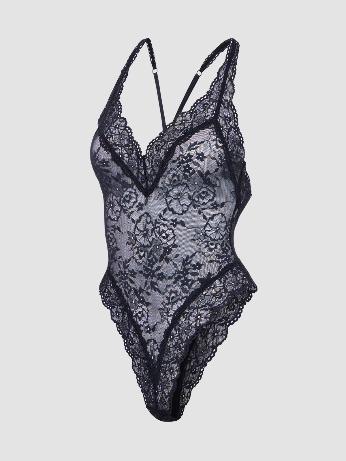 Soft N' Savage Lace Teddy in Black | SAVAGE X FENTY