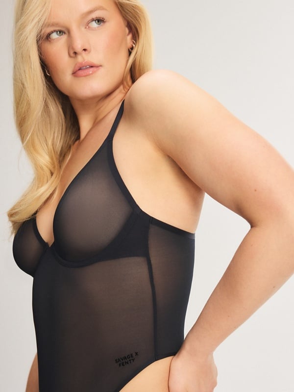 Sheer X Underwire Teddy