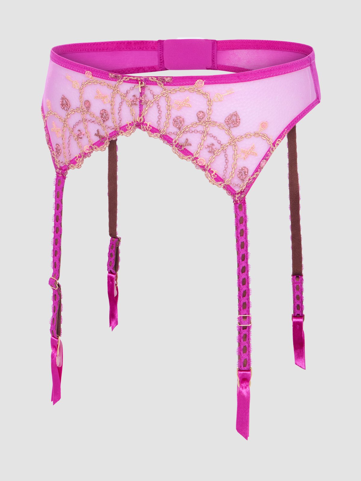 Charmbeat Garter Belt in Purple | SAVAGE X FENTY