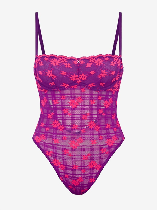 Sweet Tease Lace Teddy - Savage