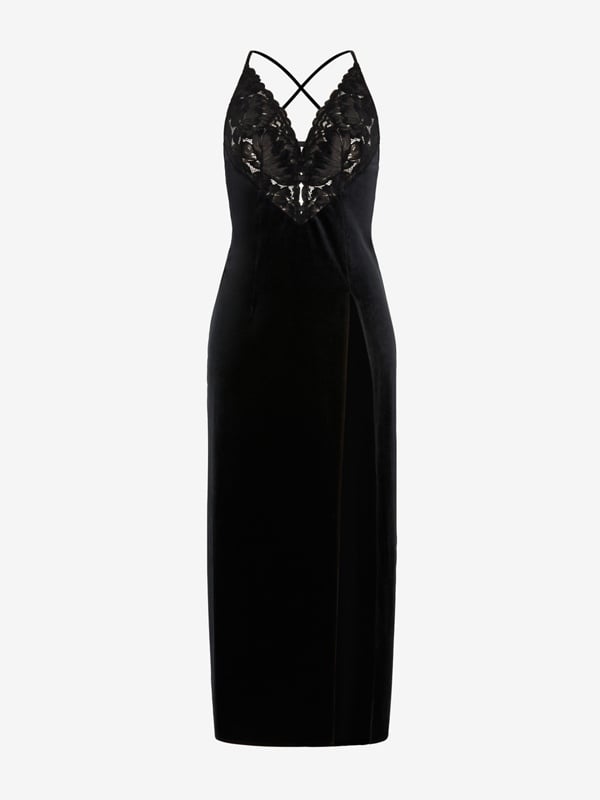 Savage X Noir Velvet Maxi Dress