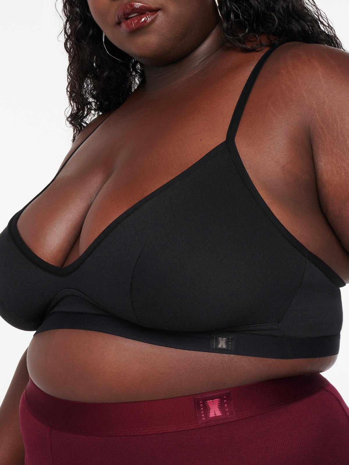 Rib Xssentials Unlined Bralette in Black | SAVAGE X FENTY