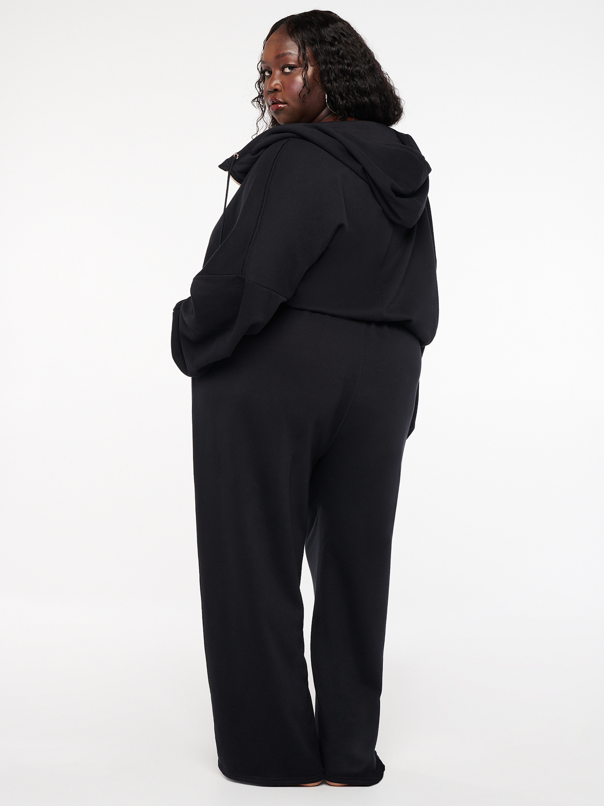 Xssential Oversized Cinched Hooded Jumpsuit