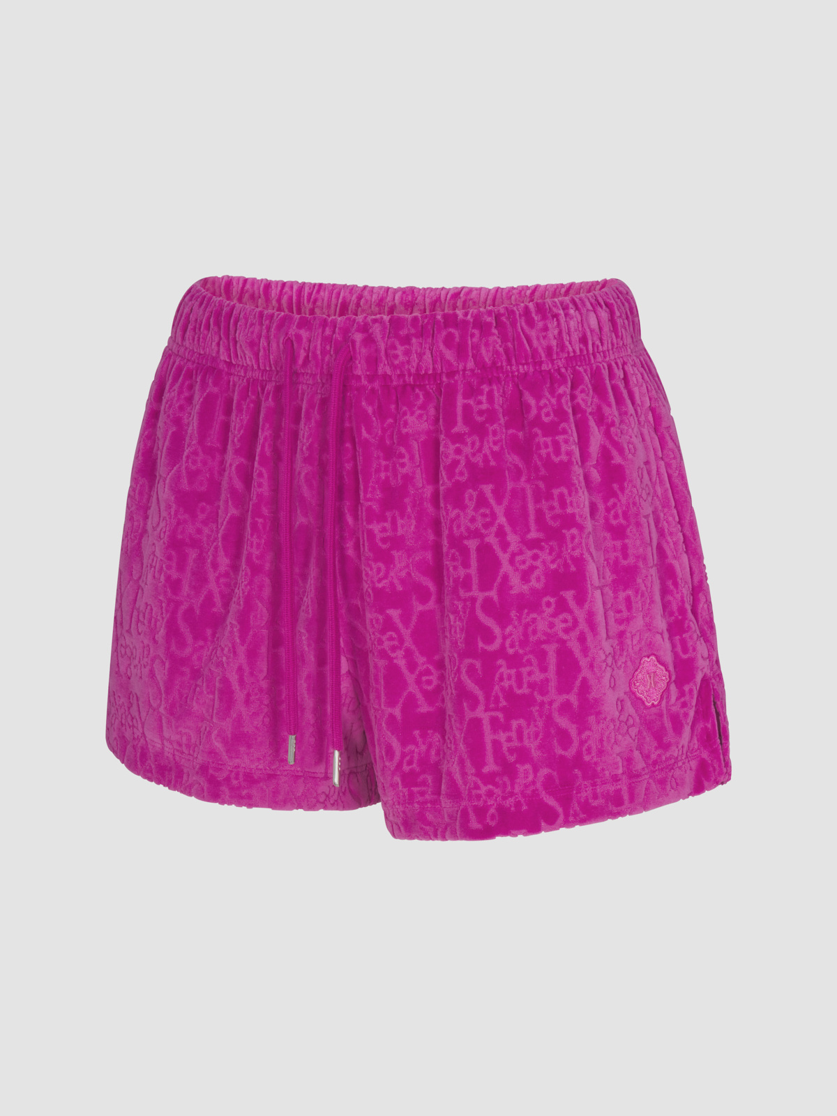 Signature Script Velour Tap Short in Pink & Purple | SAVAGE X FENTY
