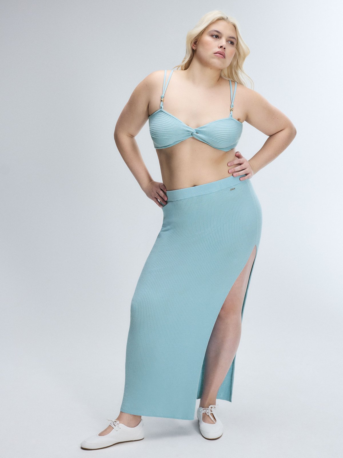 ビキニ REVE REVE SLIT SKIRT BK Alaia Long Slit Skirt – Retrofete