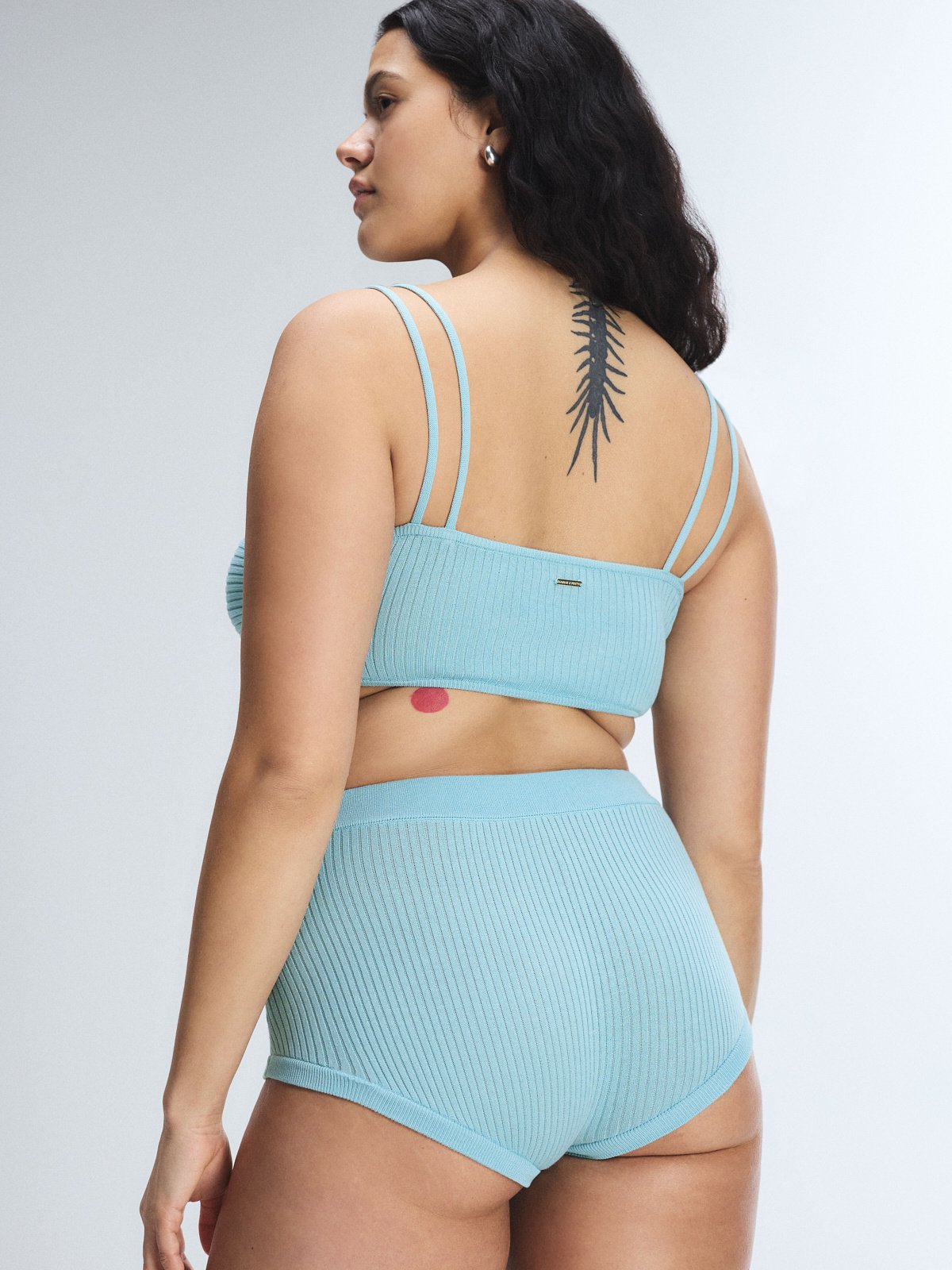 Featherweight Knit Booty Short in Blue | SAVAGE X FENTY