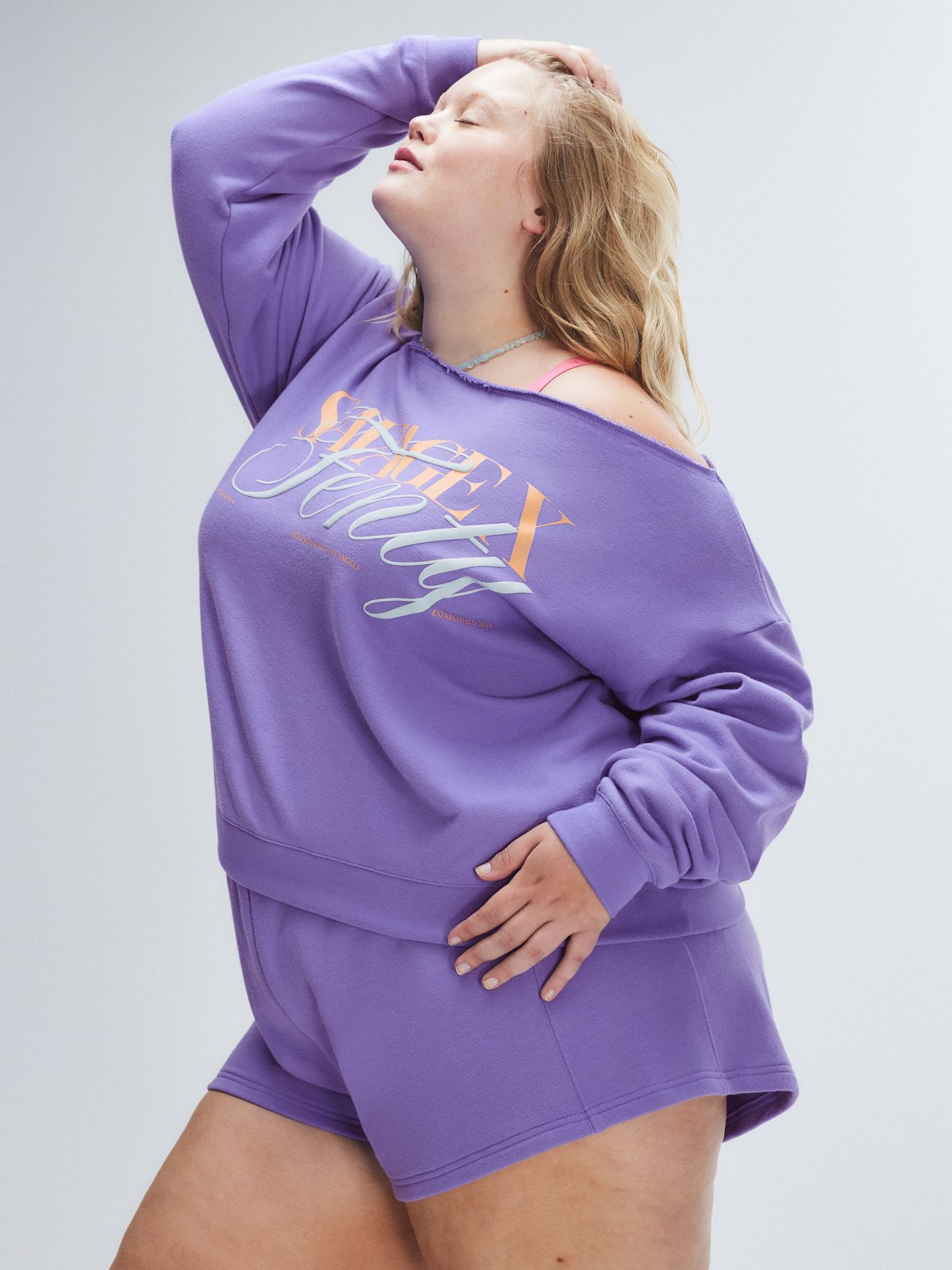 Weekender Terry Short in Purple | SAVAGE X FENTY