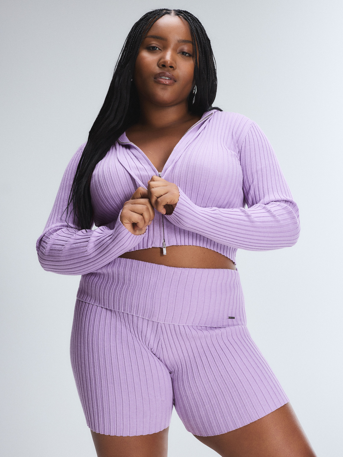 Très Soft Foldover Shorts in Purple | SAVAGE X FENTY