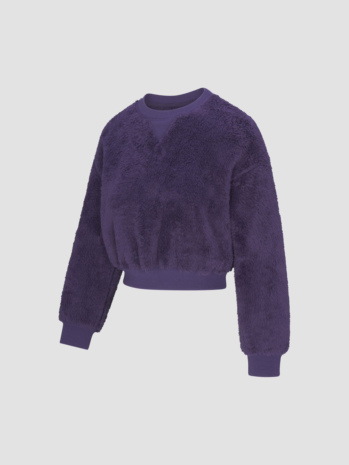 Undercover Softie Plush Teddy Cropped Sweatshirt