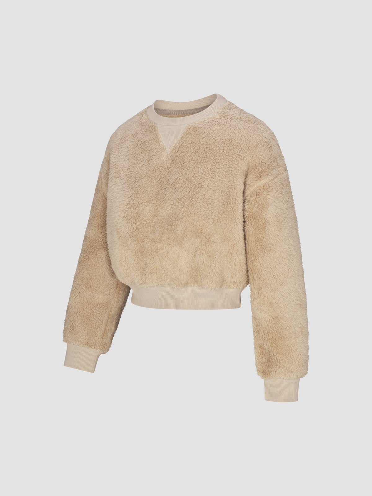 Undercover Softie Plush Teddy Cropped Sweatshirt