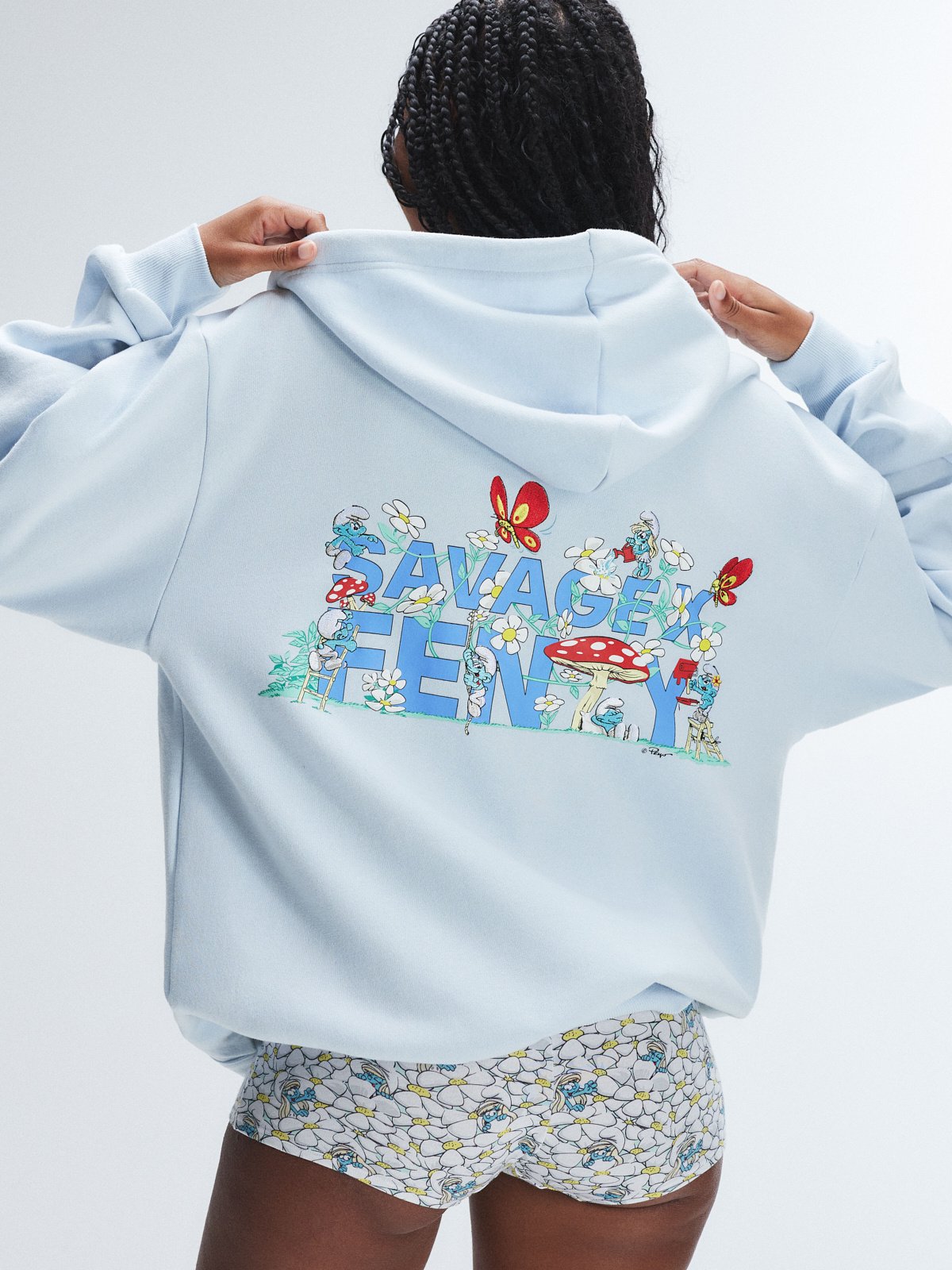 Savage X Smurfs Zip-Up Hoodie