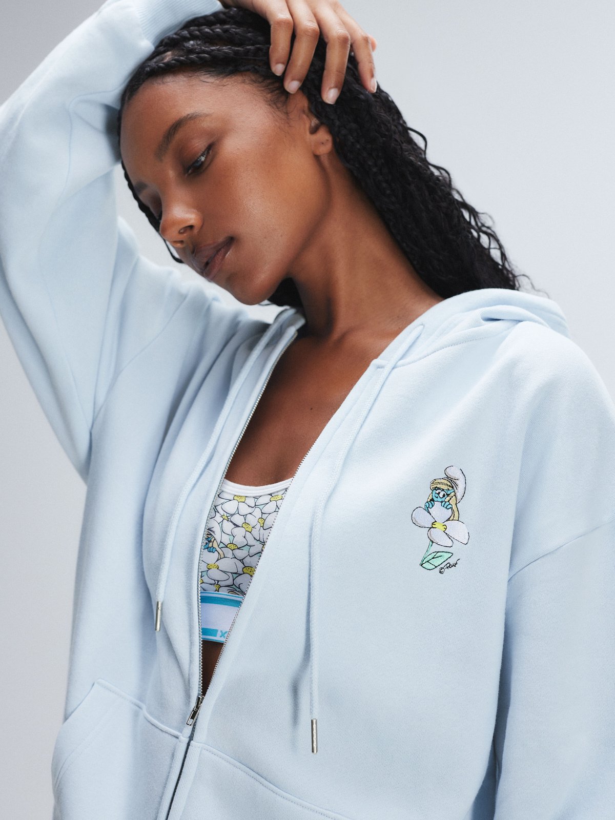 Savage X Smurfs Zip-Up Hoodie