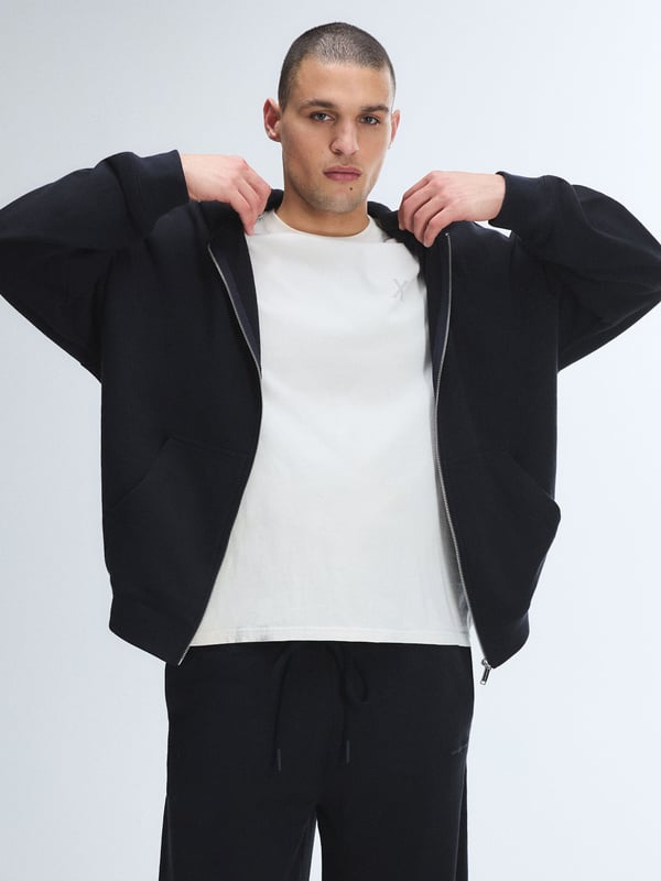 Terry Zip-Up Hoodie