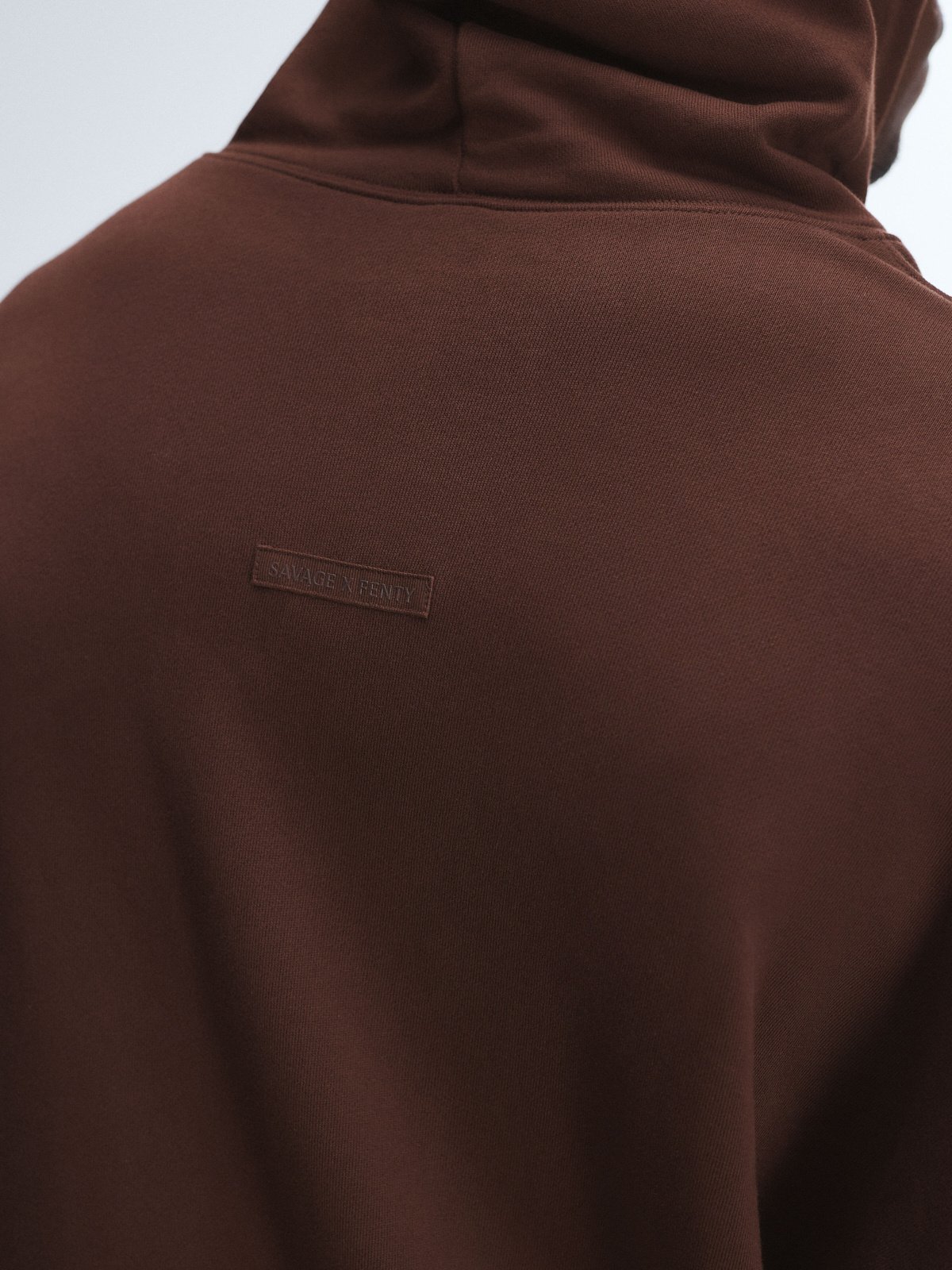 Terry Zip-Up Hoodie in Brown | SAVAGE X FENTY