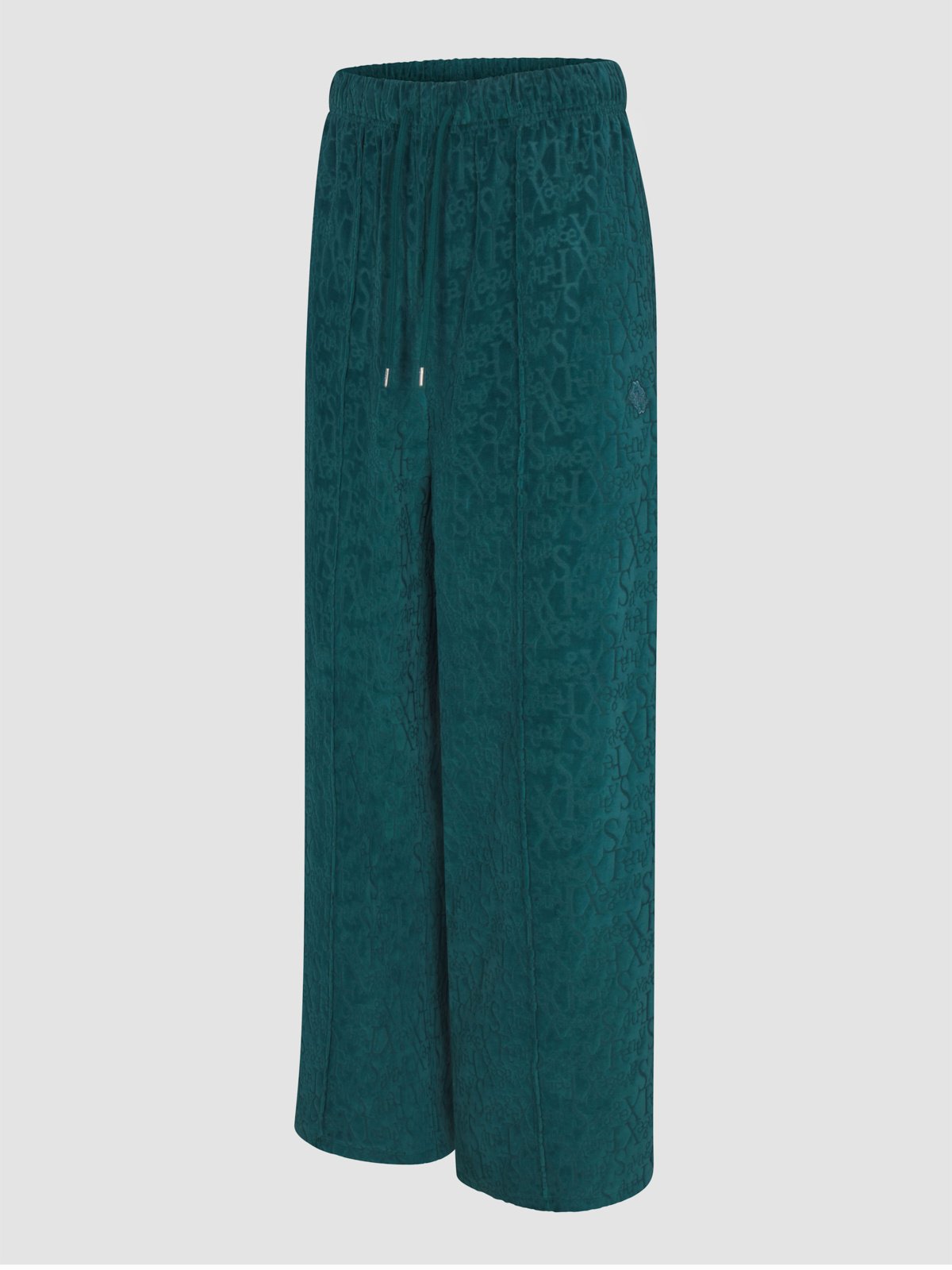 Signature Script Velour Pintuck Pant in Green | SAVAGE X FENTY