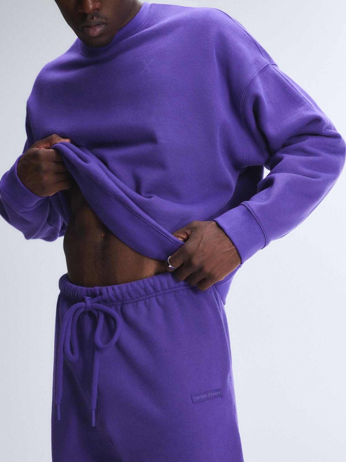 Fleece Jogger in Purple | SAVAGE X FENTY