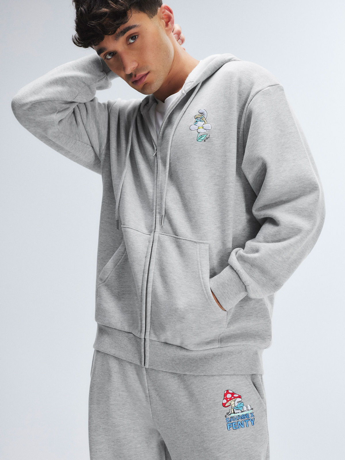 Savage X Smurfs Sweatpant in Grey | SAVAGE X FENTY