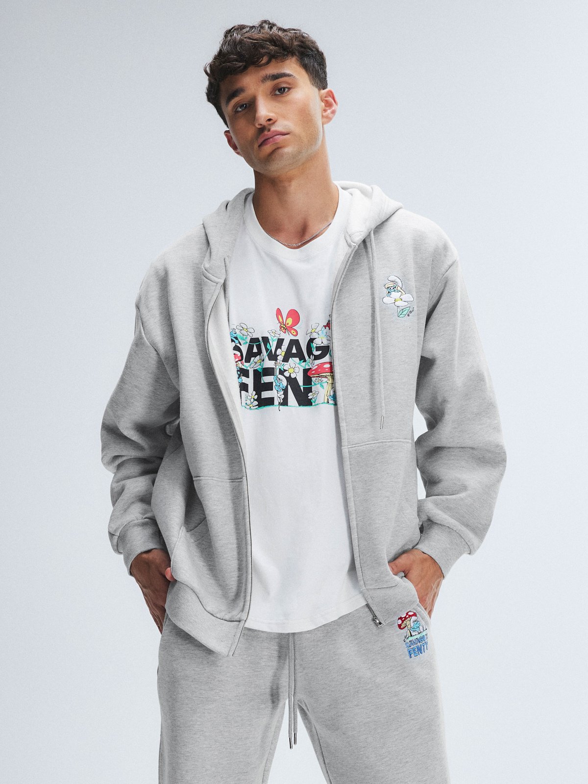 Savage X Smurfs Sweatpant in Grey | SAVAGE X FENTY