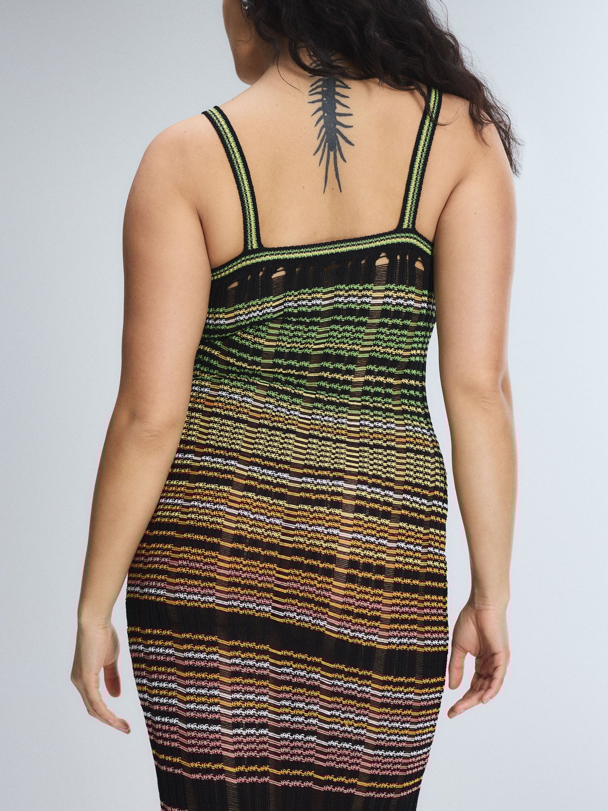 Total Catch Column Dress in Black & Multi | SAVAGE X FENTY