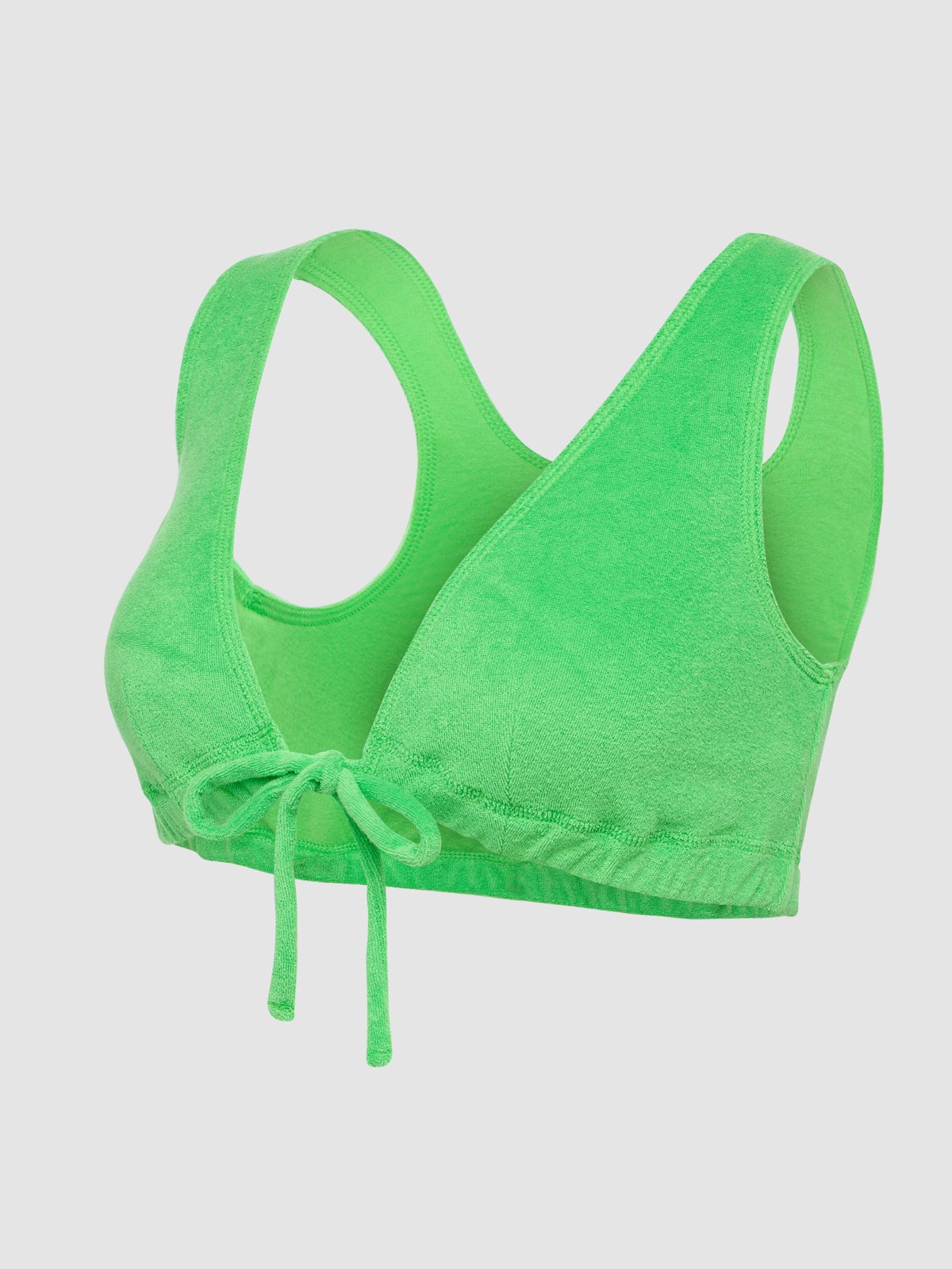 Terry Ease Crop Top in Green | SAVAGE X FENTY