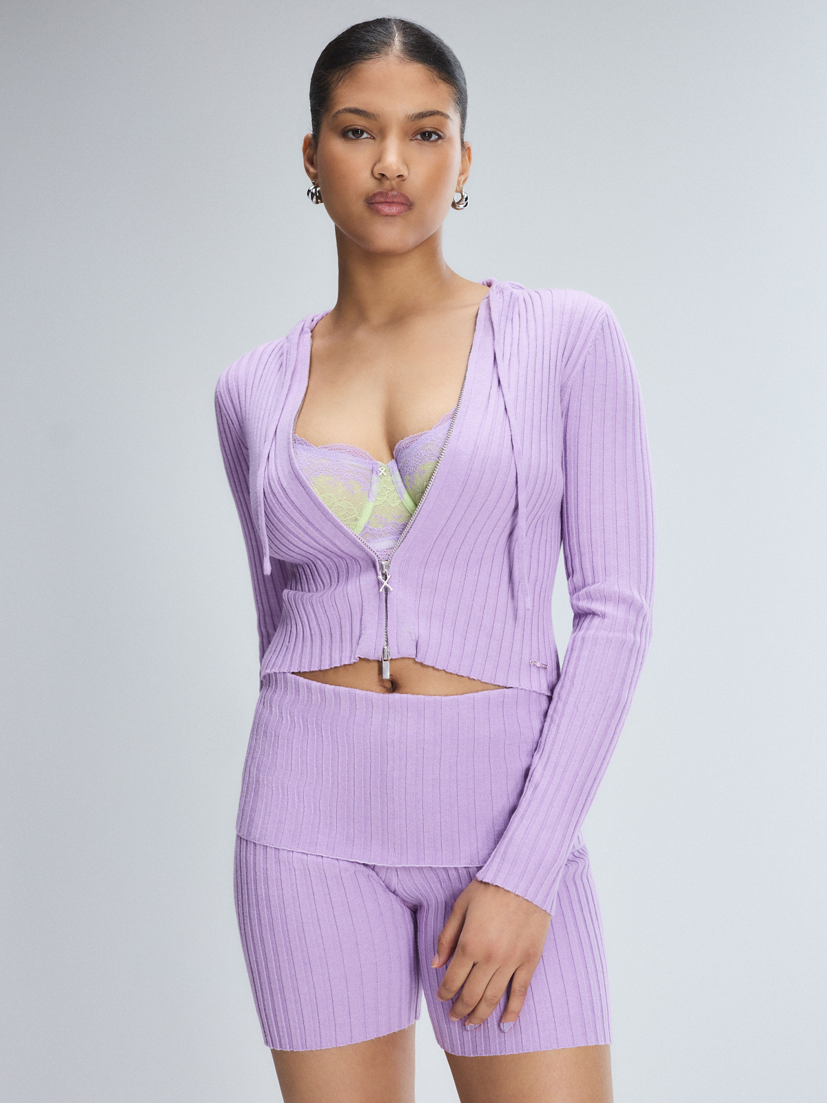 Très Soft Zip-Up Hoodie in Purple | SAVAGE X FENTY