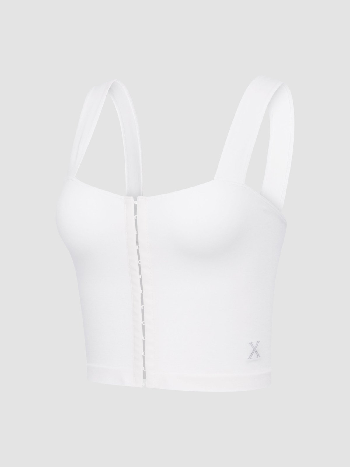 Frame Work Hook-and-Eye Cami in White | SAVAGE X FENTY