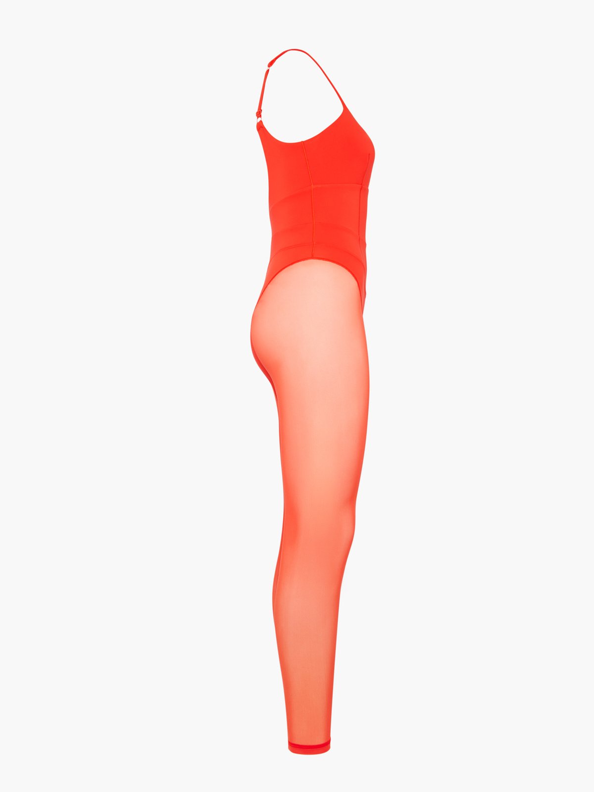 Keep Your Promise Ribbed Seamless Jumpsuit - Orange