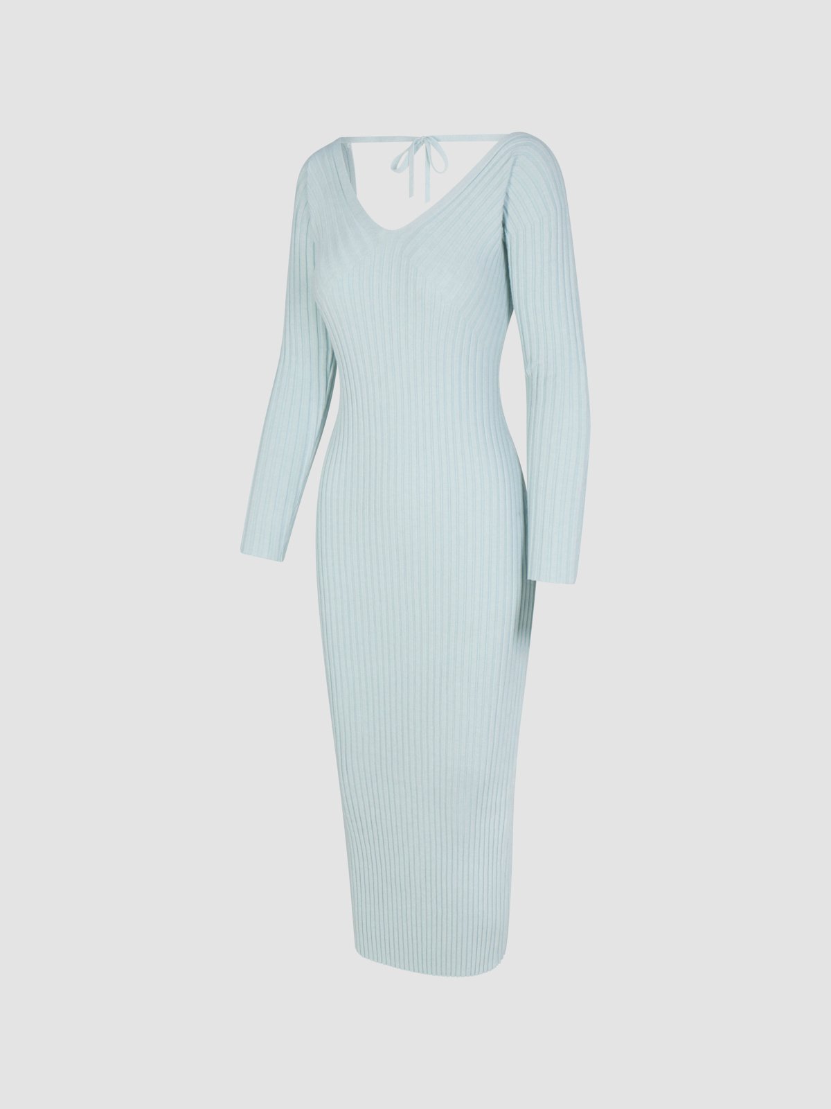 Très Soft Long-Sleeve Midi Sweater Dress