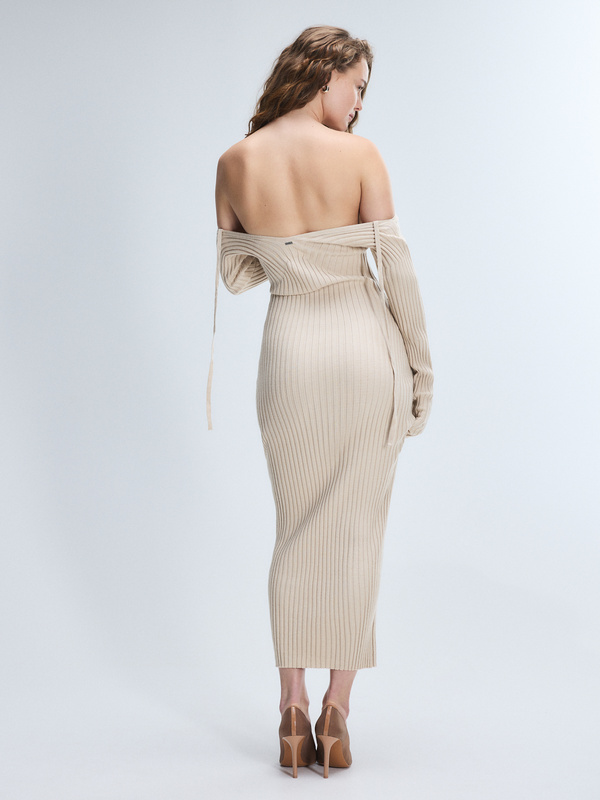 Très Soft Long-Sleeve Midi Sweater Dress
